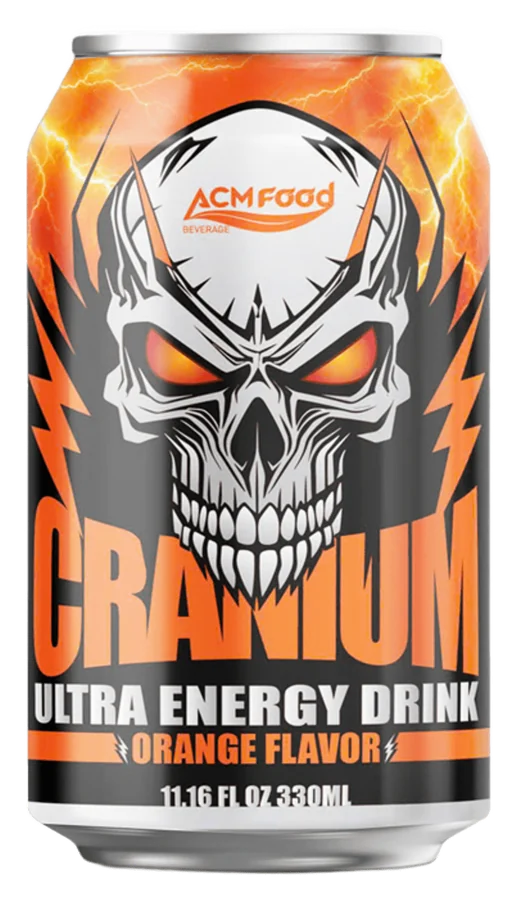 Cranium Ultra Energy Drink Orange 330ml can