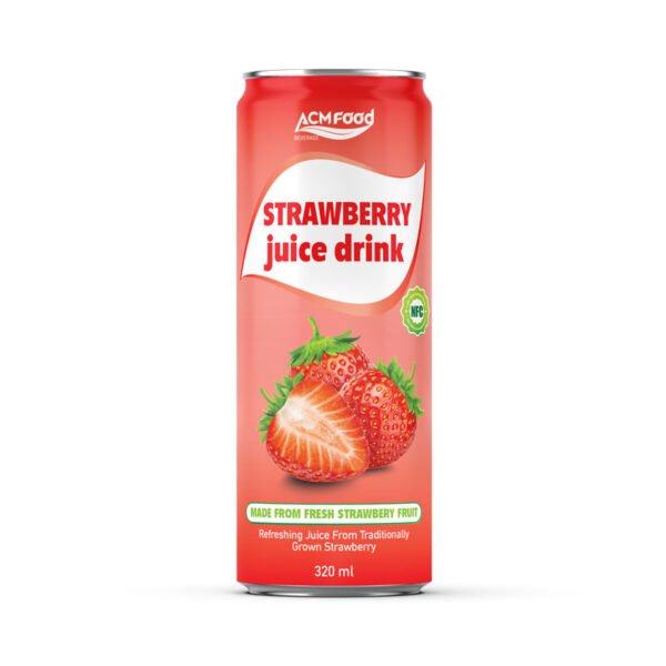 320ml ACM Strawberry Juice in can