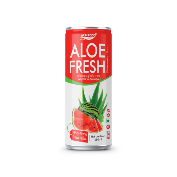 ACM Aloe Vera Juice with Watermelon flavor 250ml can