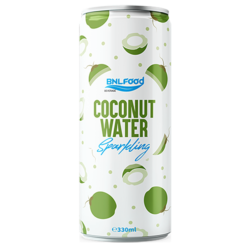 fresh sparkling drink coconut water