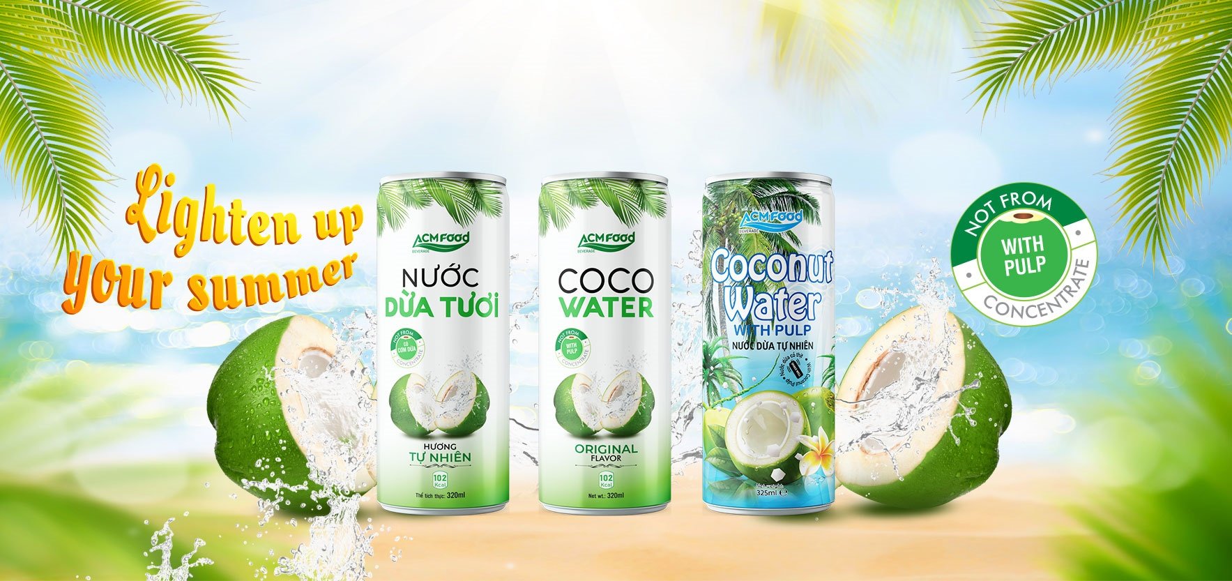 COCONUT WATER PRODUCTION LINE ACM FOOD Beverage Supplier