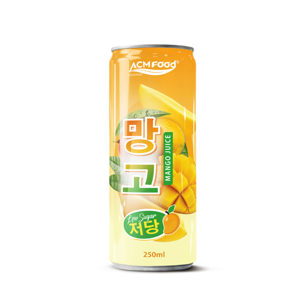 250ml ACMFOOD Mango Juice Drink Low Sugar Alu Can Slim