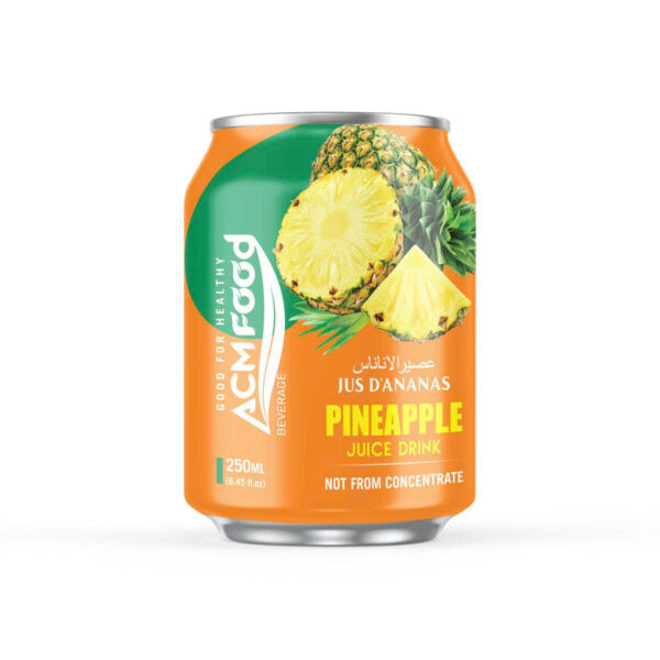 250ml ACM NFC Pineapple Juice Drink Short Aluminum Can