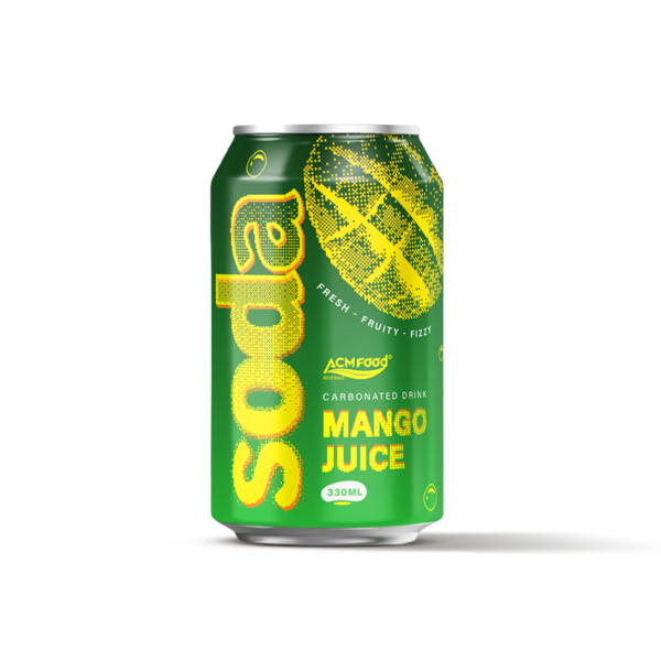 330ml ACMFOOD Soda Carbonated Drink Mango Alu Can Standard