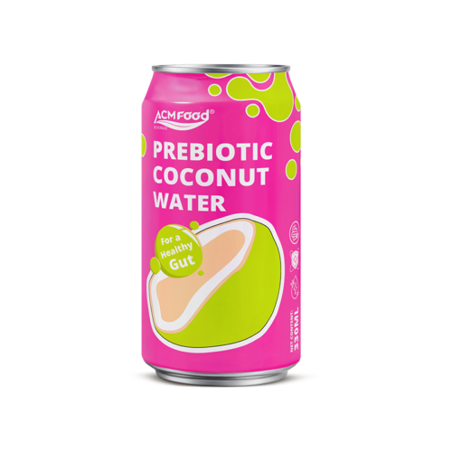 330ml Short Can PREBIOTIC Coconut Water Healthy Gut