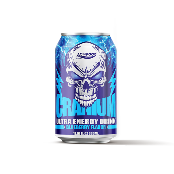 330ml ACMFOOD Cranum Ultra Energy Drink Blueberry Flavor Alu Can Standard