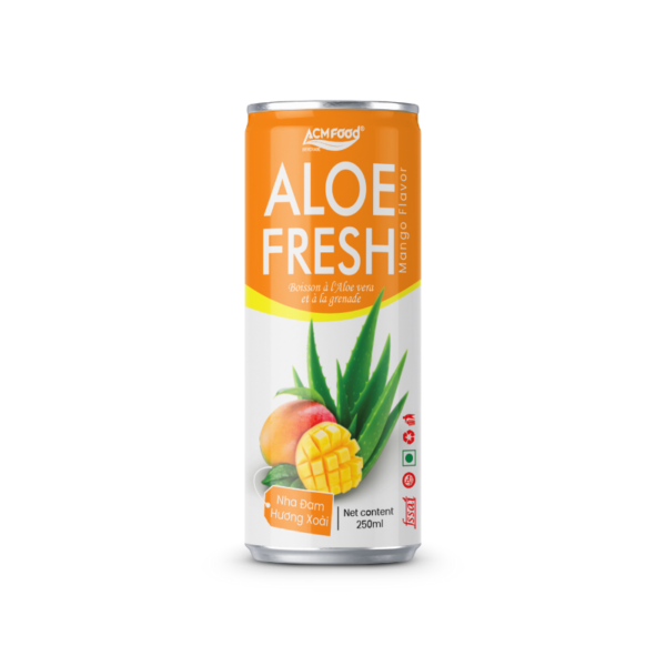 ACM Aloe Vera Juice with Mango flavor 250ml can