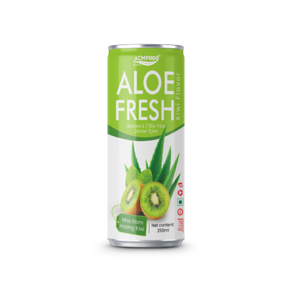 ACM Aloe Vera Juice with Kiwi flavor 250ml can