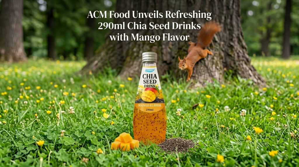 ACM Food Unveils Refreshing 290ml Chia Seed Drinks with Mango Flavor