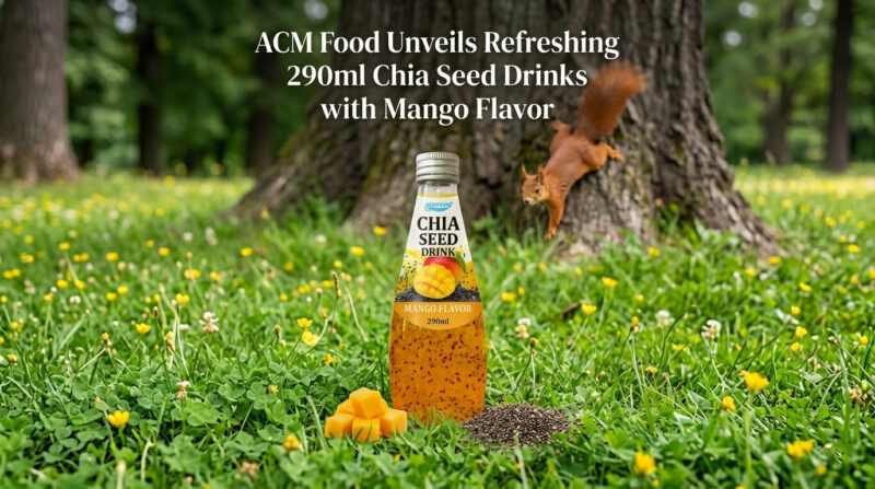 ACM Food Unveils Refreshing 290ml Chia Seed Drinks with Mango Flavor