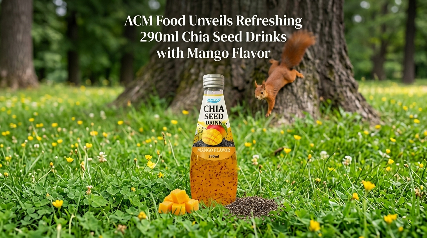ACM Food Unveils Refreshing 290ml Chia Seed Drinks with Mango Flavor