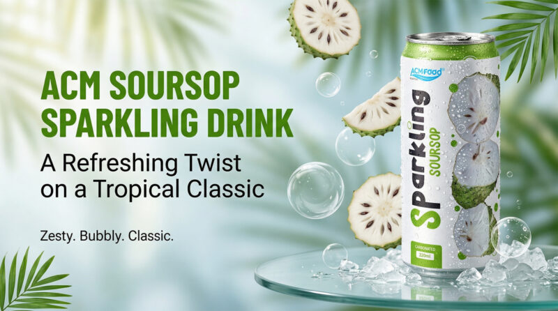 ACM Soursop Sparkling Drink A Refreshing Twist on a Tropical Classic