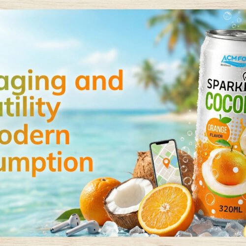 ACM Sparkling Coconut Water with Orange Flavor A Refreshing Twist on a Classic Beverage