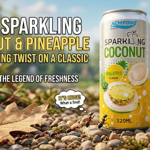 ACM Sparkling Coconut Water with Pineapple Flavor A Refreshing Twist on a Classic