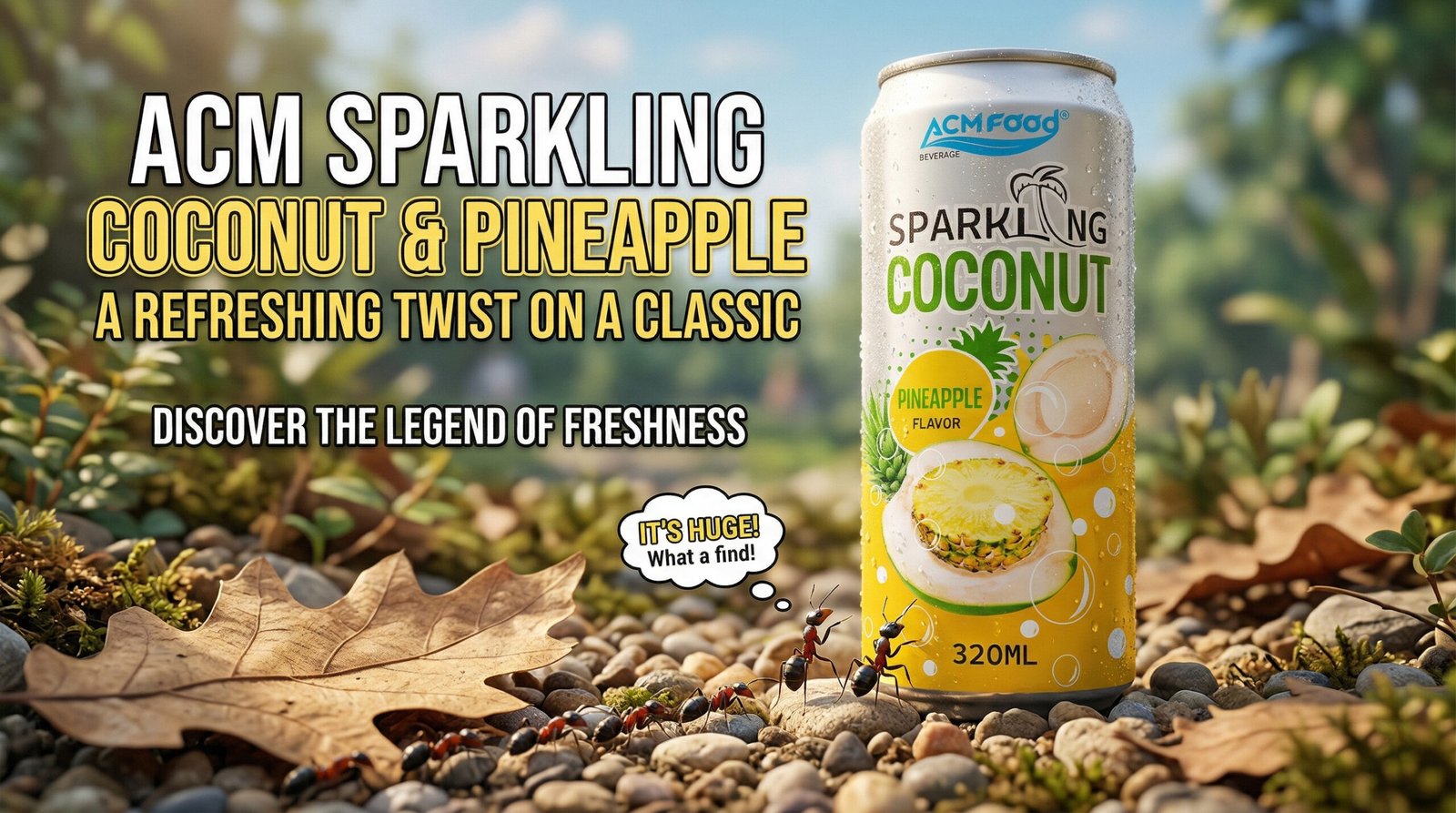 ACM Sparkling Coconut Water with Pineapple Flavor: A Refreshing Twist on a Classic