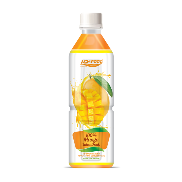 500ml ACMFOOD Juice Drink Mango NFC No Sugar Added PET Bottle