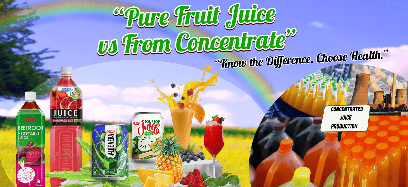 Pure Fruit Juice The Difference Between NFC and From Concentrate