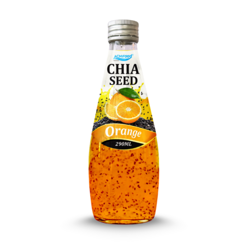 290ml ACM Chia Seed drinks with Orange Flavor