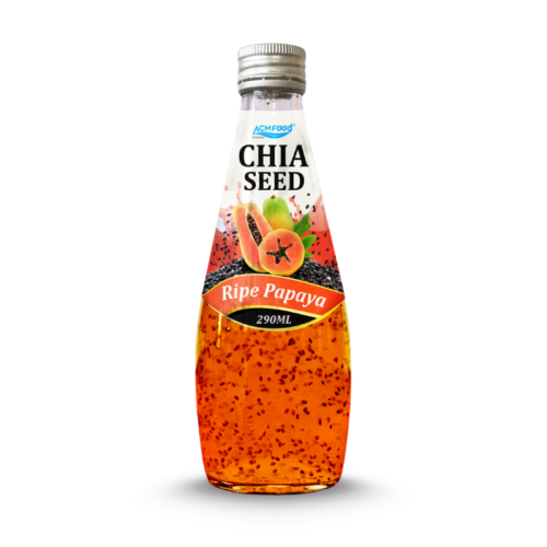 290ml ACM Chia Seed drinks with Ripe papaya Flavor