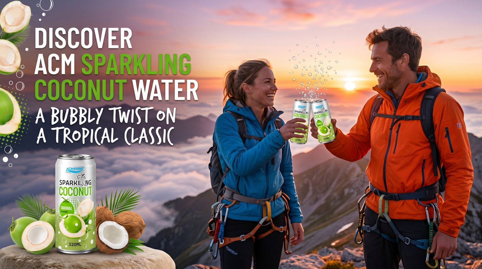 Discover ACM Sparkling Coconut Water: A Bubbly Twist on a Tropical Classic