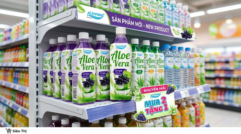 Discover the Refreshing Experience of ACM Aloe Vera Juice with Grape Flavor