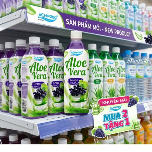 Discover the Refreshing Experience of ACM Aloe Vera Juice with Grape Flavor