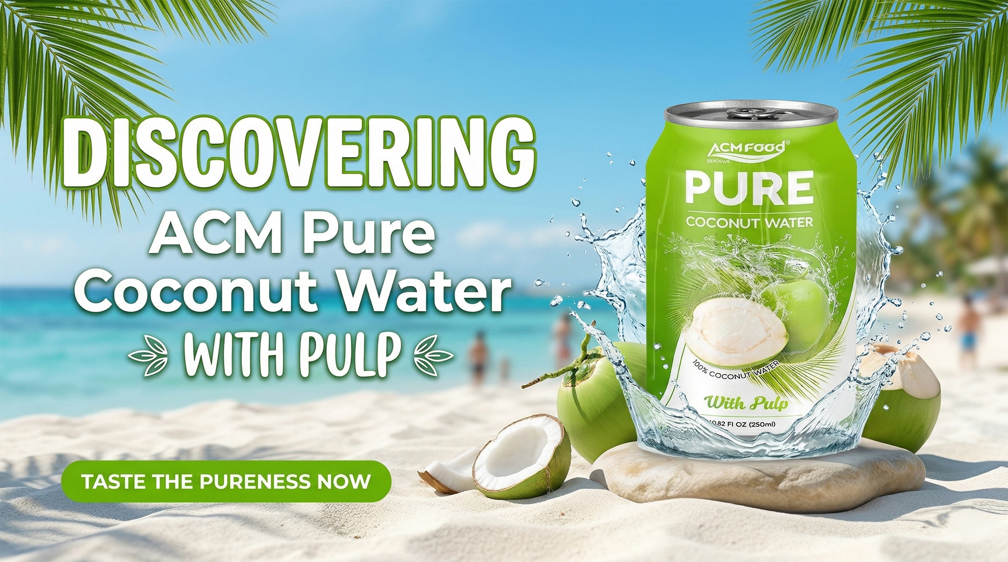 ACM Pure Coconut Water with Pulp: A Refreshing Beverage Solution