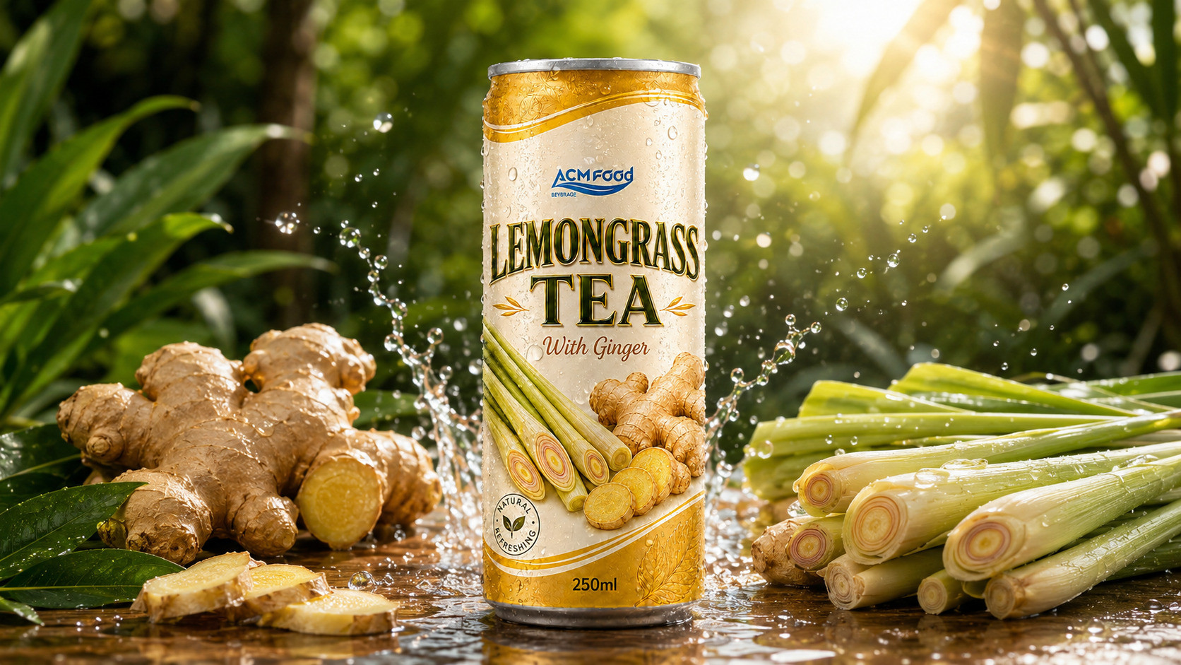 Ginger and lemongrass drink supplier for retail, distribution, and private label projects - 1