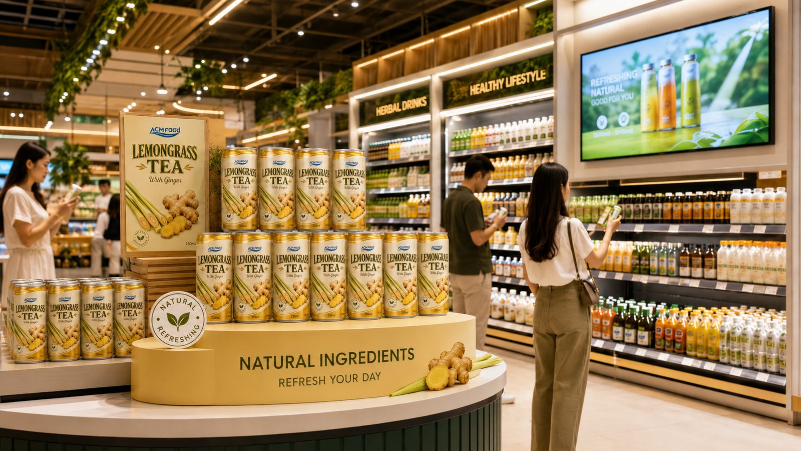 Where to source ginger lemongrass drink for private label and OEM beverage business - 1