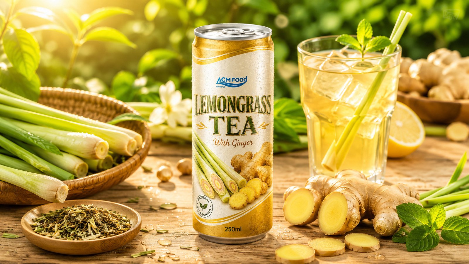 Where to source ginger lemongrass drink for private label and OEM beverage business