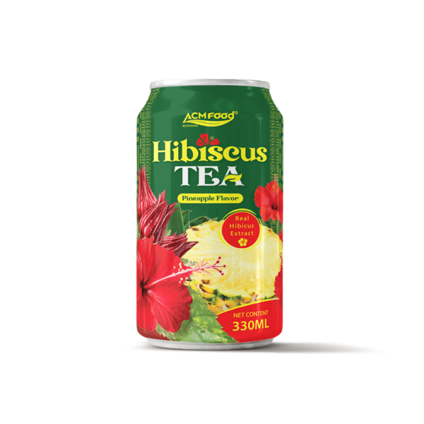 330ml ACMFOOD Hibiscus Tea Drink Pineapple Alu Can