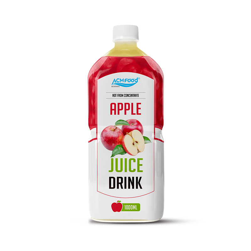 ACMFOOD Natural Apple Juice 1L PET Bottle - Premium Quality