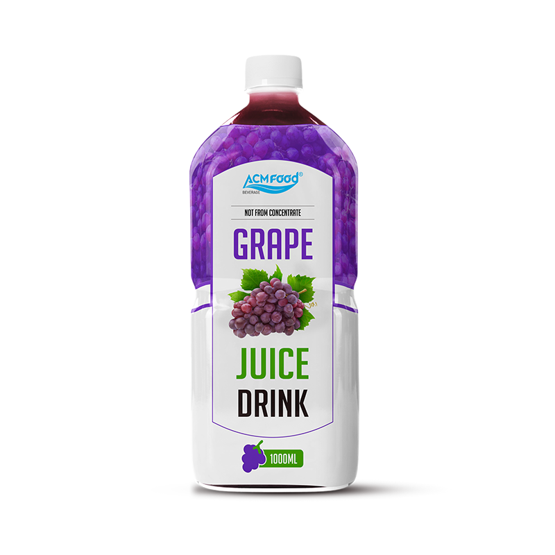 ACMFOOD Natural Red Grape Juice 1L PET Bottle - Premium Quality