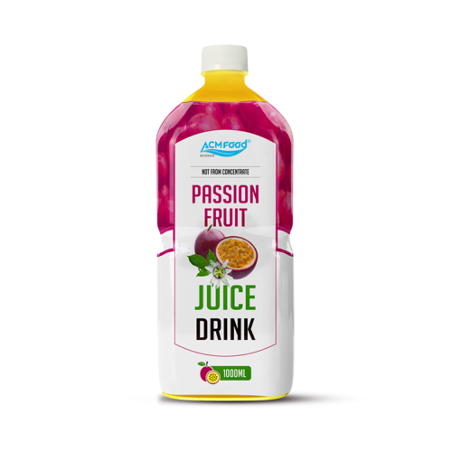 ACMFOOD Natural Passion Fruit Juice 1L PET Bottle - Premium Quality