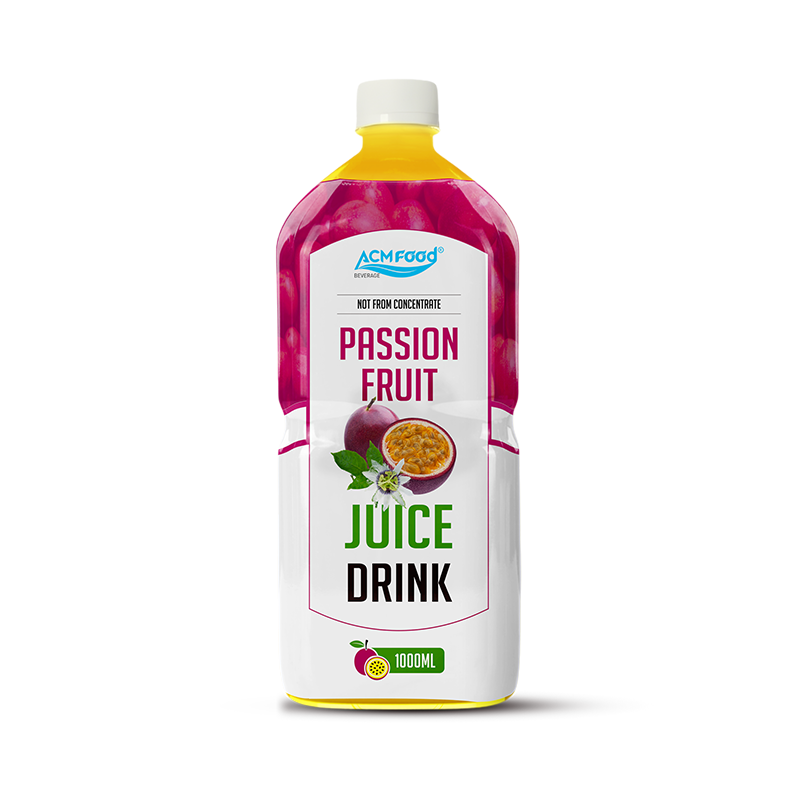 ACMFOOD Natural Passion Fruit Juice 1L PET Bottle - Premium Quality