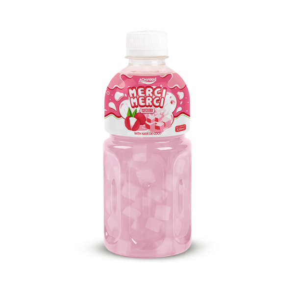 320ml ACM Merci Merci Lychee juice with Nata de coco