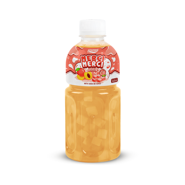 320ml ACM Merci Merci Peach juice with Nata de coco