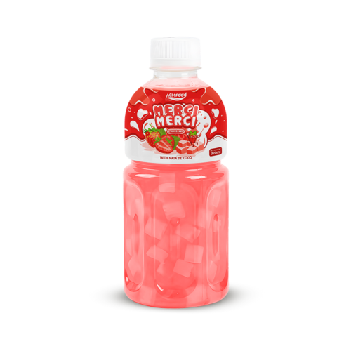 320ml ACM Merci Merci Strawberry juice with Nata de coco