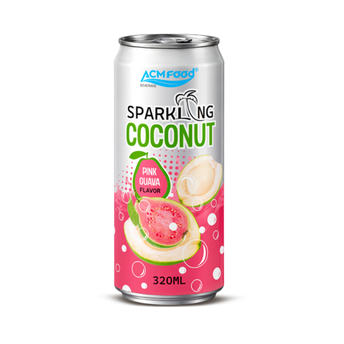 ACM Sparkling Coconut water with Guava flavor  320ml