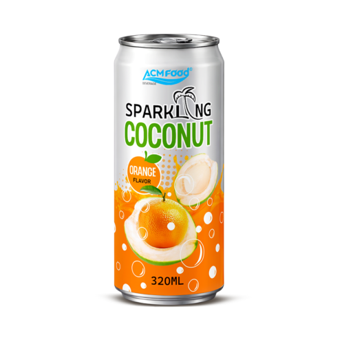 ACM Sparkling Coconut water with Orange flavor  320ml