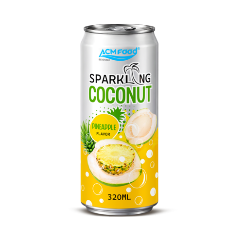 ACM Sparkling Coconut water with Pineapple flavor  320ml