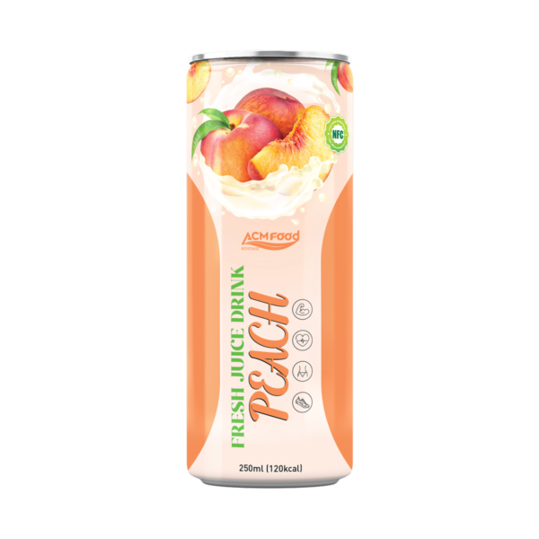 250ml ACM Peach Juice in can