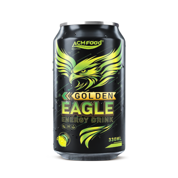 Premium Golden Eagle Energy Drink with lemon 330ml can