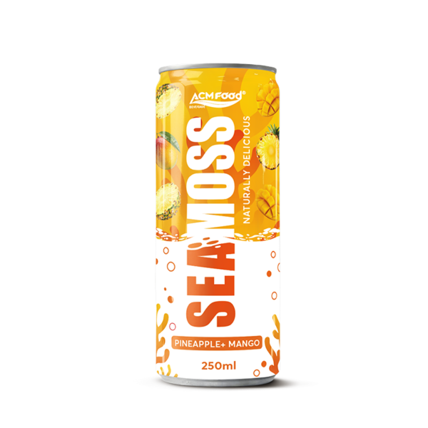 250ml ACM Seamoss Drink with Mango and Pineapple Slim Can