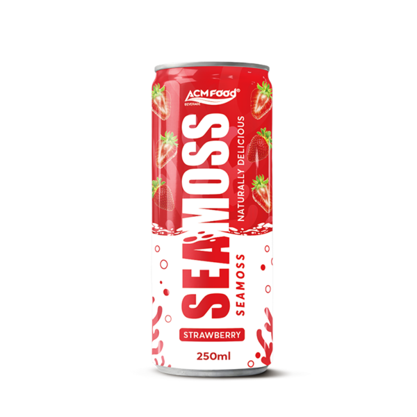 250ml ACM Sea moss Drink with Strawberry Slim Can