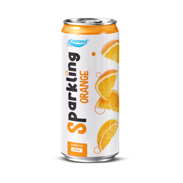 320ml ACM Orange Sparkling Drink Sleek Can