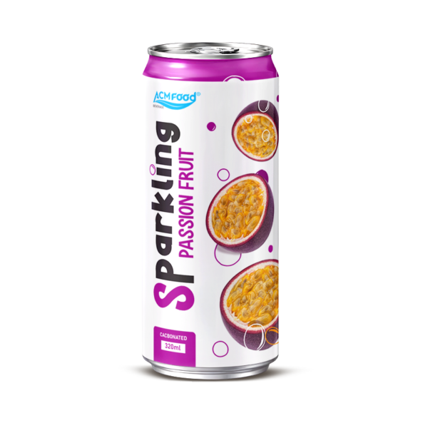 320ml ACM Passion Fruit Sparkling Drink Sleek Can