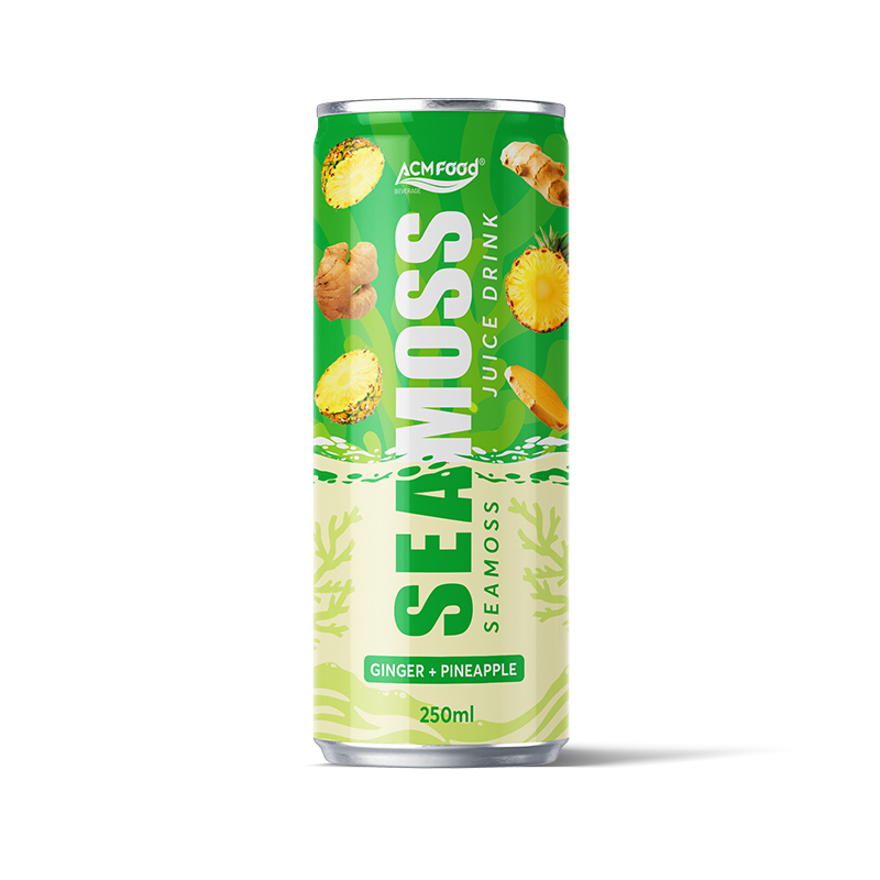 Sea Moss Juice 250ml Can with Ginger and Pineapple