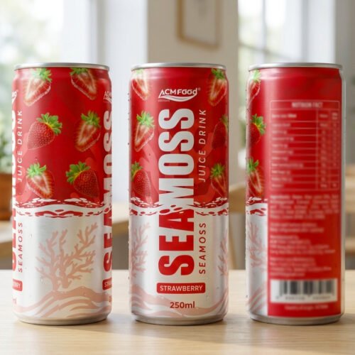 Sea Moss Juice 250ml Can with Strawberry poster