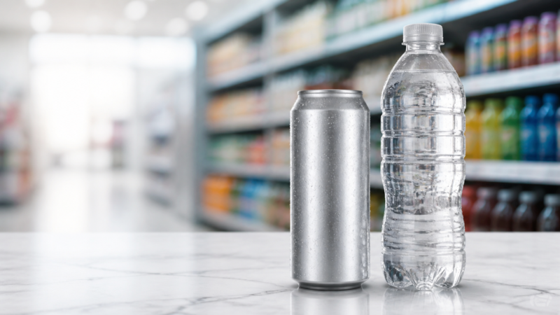 Aluminium Can vs PET Bottle: Cost, Shelf Life and Shelf Presence